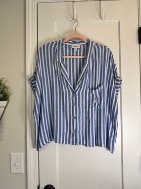 Evereve Striped Cropped Top